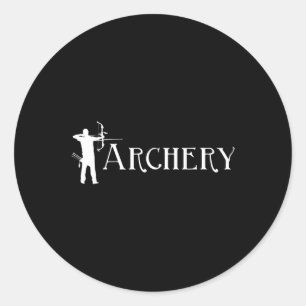 Archery - Bowman Archer Bow Hunting Lover Bowhunte Classic Round Sticker