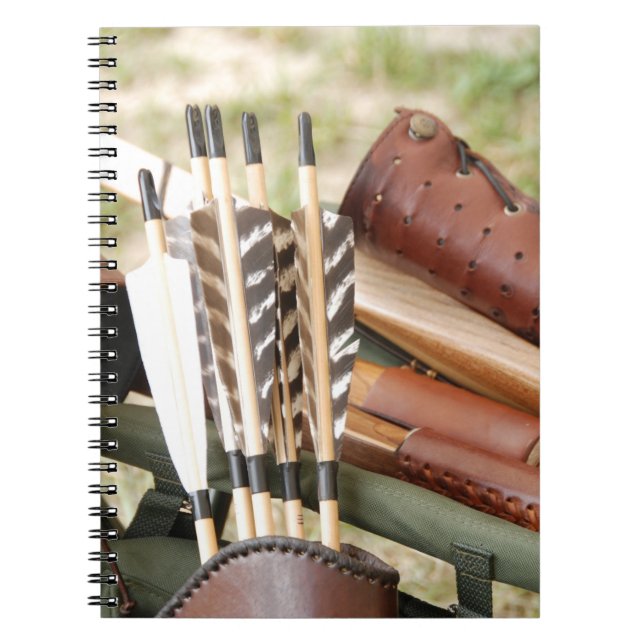 Archery Bows, Arrows and Quivers Notebook (Front)