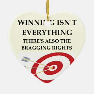 archery ceramic ornament