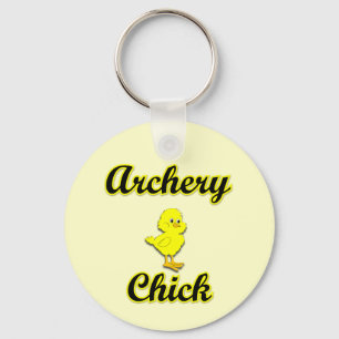 Archery Chick Keychain