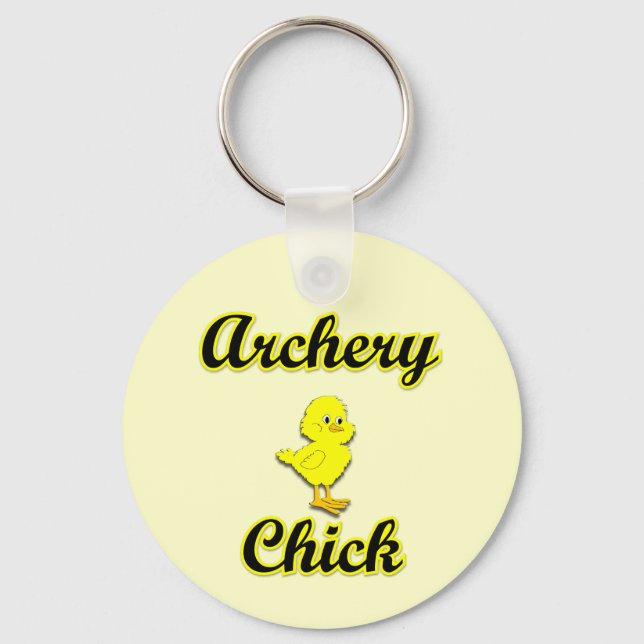 Archery Chick Keychain (Front)