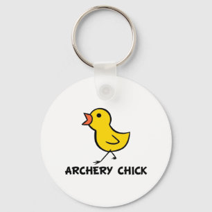 Archery Chick Keychain