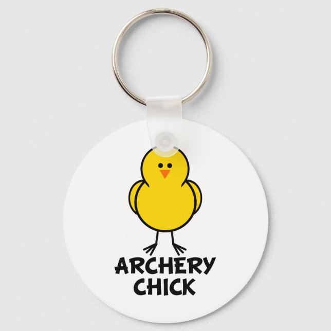 Archery Chick Keychain (Front)
