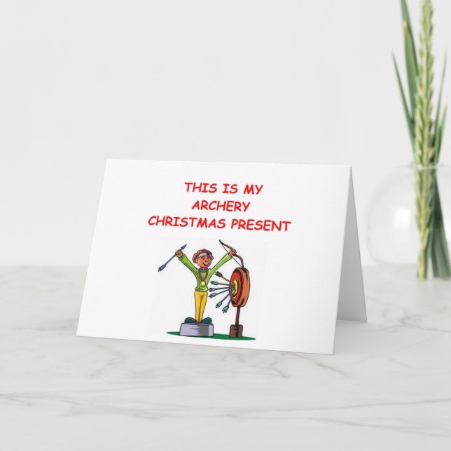ARCHERY christmas Holiday Card (Front)