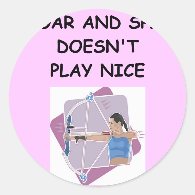 archery classic round sticker (Front)