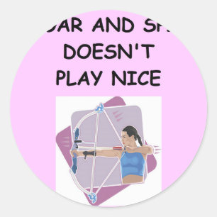 archery classic round sticker