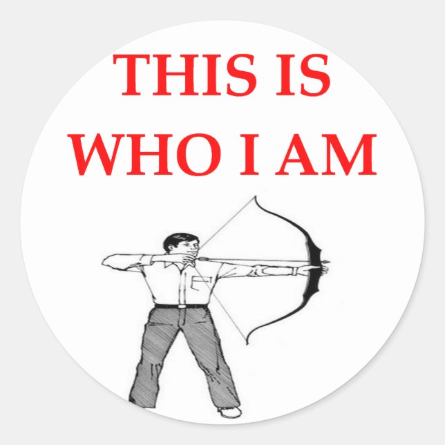archery classic round sticker (Front)