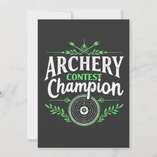 Archery Contest Champion Competition Bow And Arrow Announcement