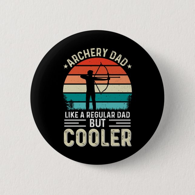 Archery Dad 2 Inch Round Button (Front)