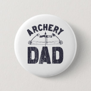 Archery Dad Archery Shirt for Men Women Boys Girls 2 Inch Round Button