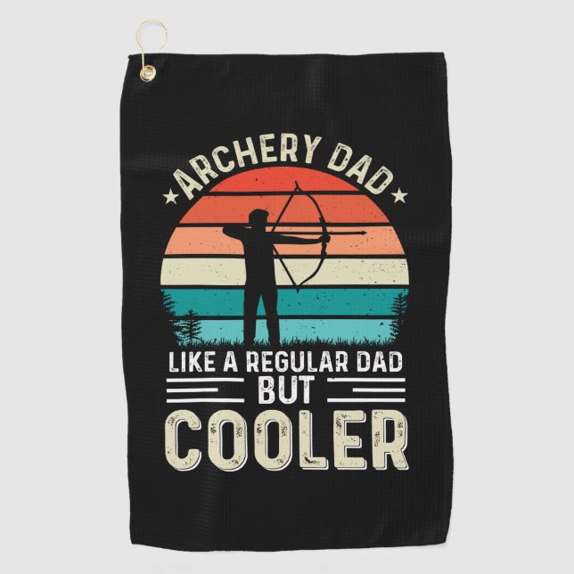 Archery Dad Golf Towel (Front)