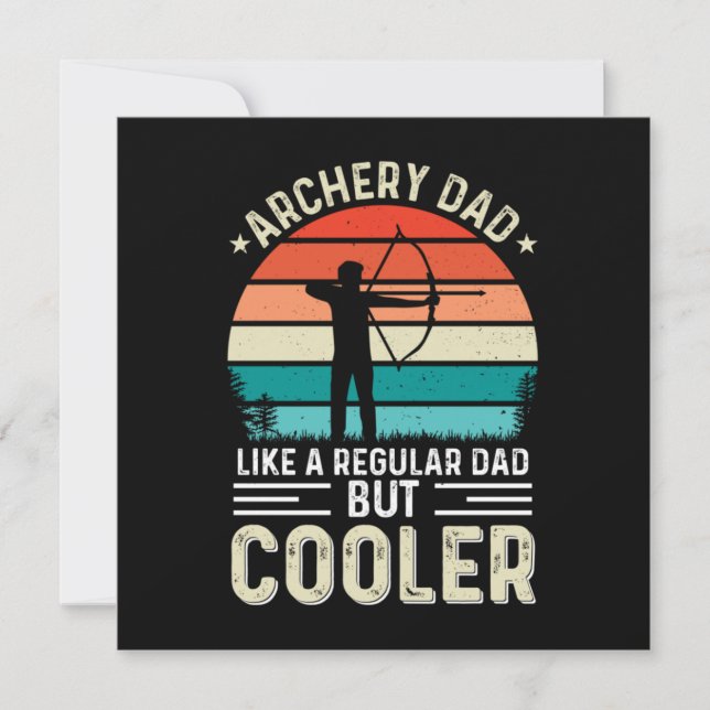 Archery Dad Invitation (Front)