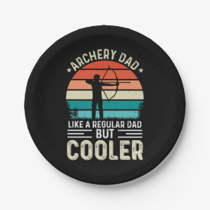 Archery Dad Paper Plate