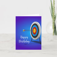 Archery Design Birthday Greeting Card