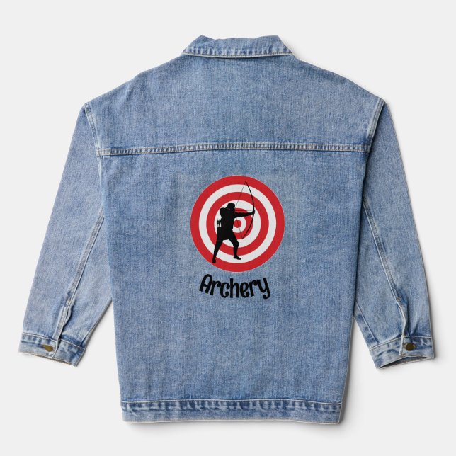 Archery Design Denim Jacket (Back)