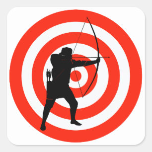 Archery Design  Square Sticker