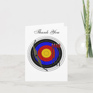 Archery Design Thank You Card