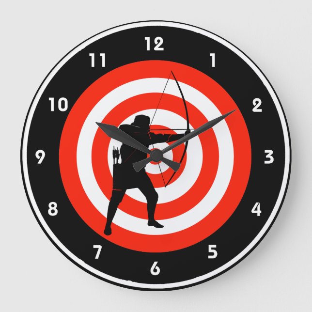 Archery Design Wall Clock (Front)