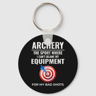 Archery Equipment Targets Archer Bow Arrows Bullse Keychain