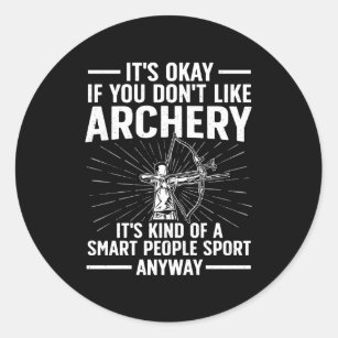 Archery For Archer Bow Archery Classic Round Sticker