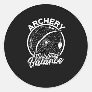 Archery for spiritual balance - Hunting archer Classic Round Sticker