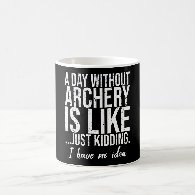 Archery funny sports gift idea coffee mug (Center)