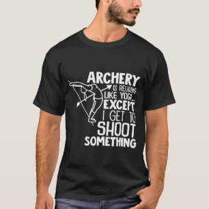 Archery  Funny Yoga Pose Bow Arrow  Men Women T-Shirt