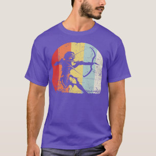 Archery Gift Archer Retro Sun Bow Hunting T-Shirt