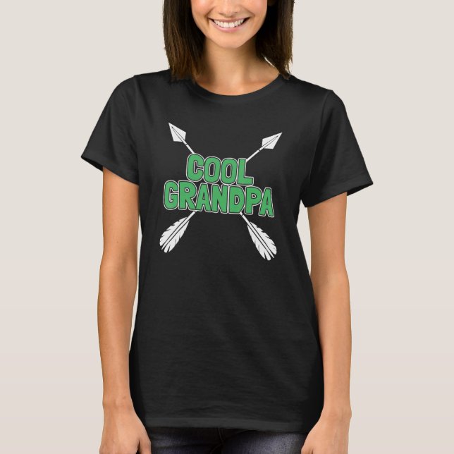 Archery Granddad Bowman Bow Arrow Archer   Cool Gr T-Shirt (Front)