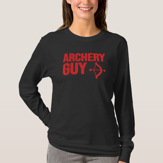 Archery Guy Bow Hunting Archery Archer Hunter Men  T-Shirt (Front)