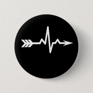 Archery Heartbeat Sports 2 Inch Round Button
