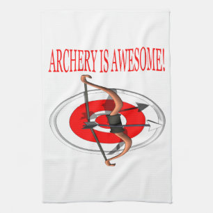 Archery Is Awesome Kitchen Towel