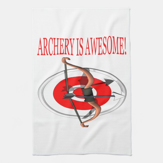 Archery Is Awesome Kitchen Towel (Vertical)