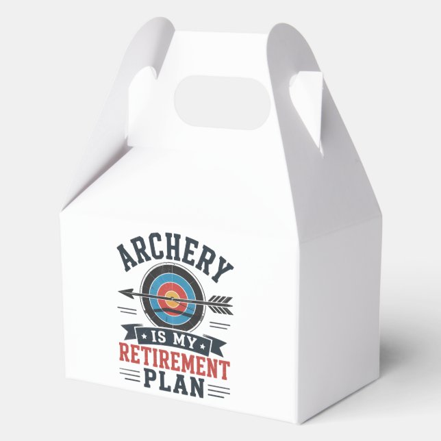 Archery Is My Retirement Plan Archer Favor Box (Front)