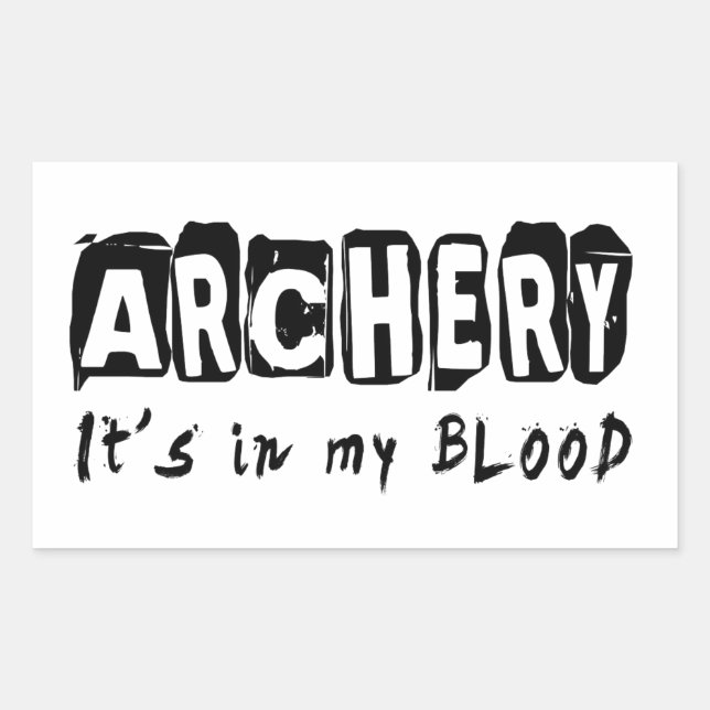 Archery It's in my blood Sticker (Front)
