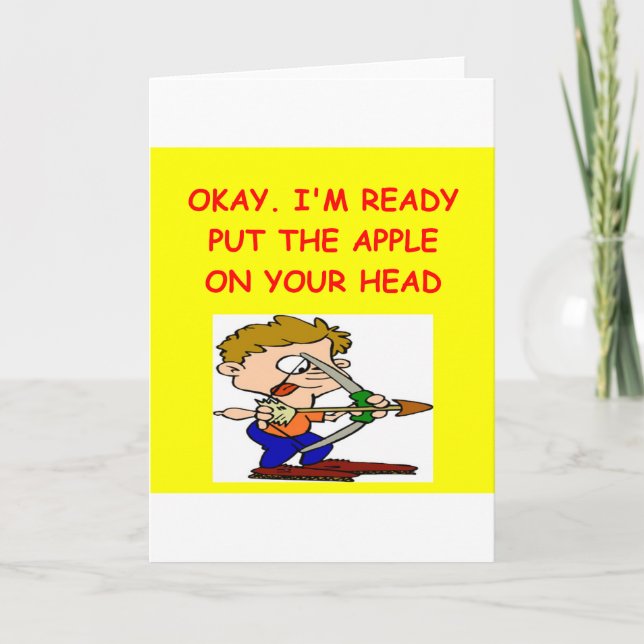 ARCHERY joke Card (Front)