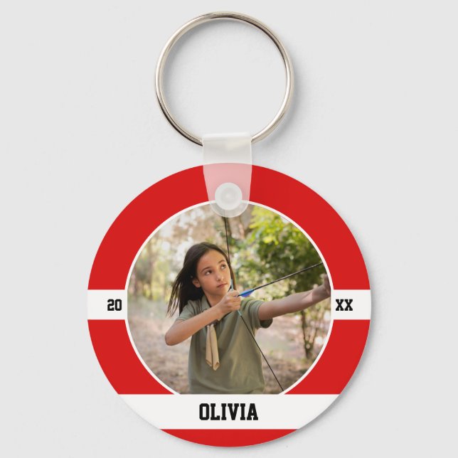 Archery Keychain Bow Arrow Sports Archer Custom (Front)