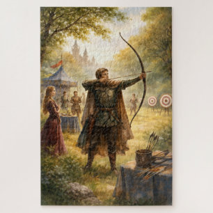 Archery Medieval History Lovers Family Game Night  Jigsaw Puzzle