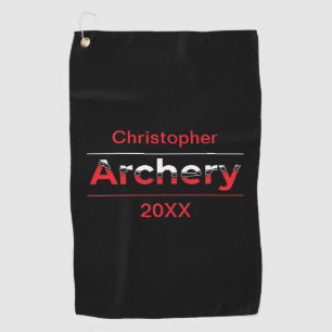 Archery Minimalist Modern Art - Graphic Arch Golf Towel