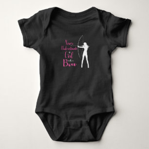 Archery Mom For Women And Girls Arrow Bow Hunting Baby Bodysuit