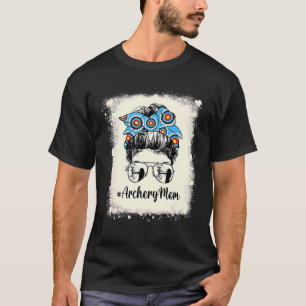 Archery Mom Messy Bun Hair Bandana Women Motheru20 T-Shirt
