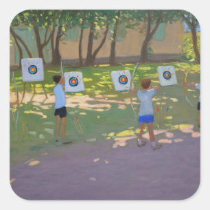 Archery practise France Square Sticker