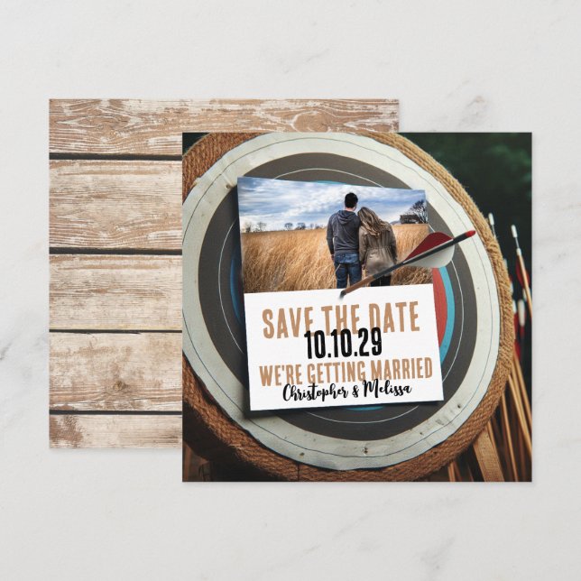 Archery Save the Date Invitation (Front/Back)