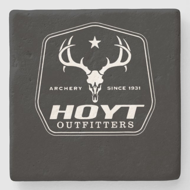 Archery Since 1931 Hoyt Outters Christmas Gift Stone Coaster (Front)