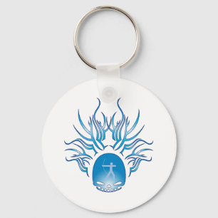 Archery Skull Keychain