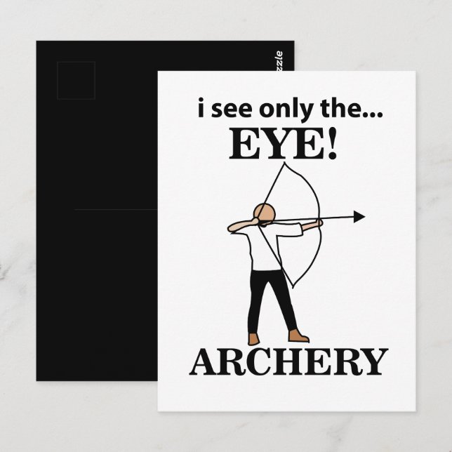 Archery Sports Bow Arrow Archery Postcard (Front/Back)