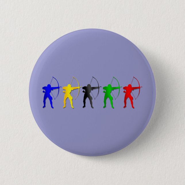 Archery Summer Games   Archer Sports 2 Inch Round Button (Front)