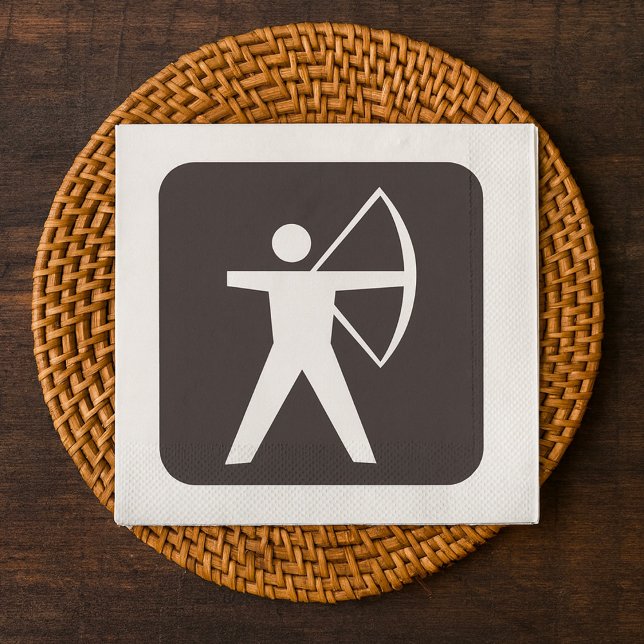 Archery Symbol Paper Napkins (Creator Uploaded)