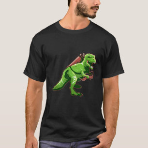 Archery T Rex Archer Bow Hunting Arrow Dinosaur T-Shirt