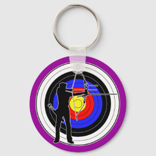 Archery & target 01 keychain